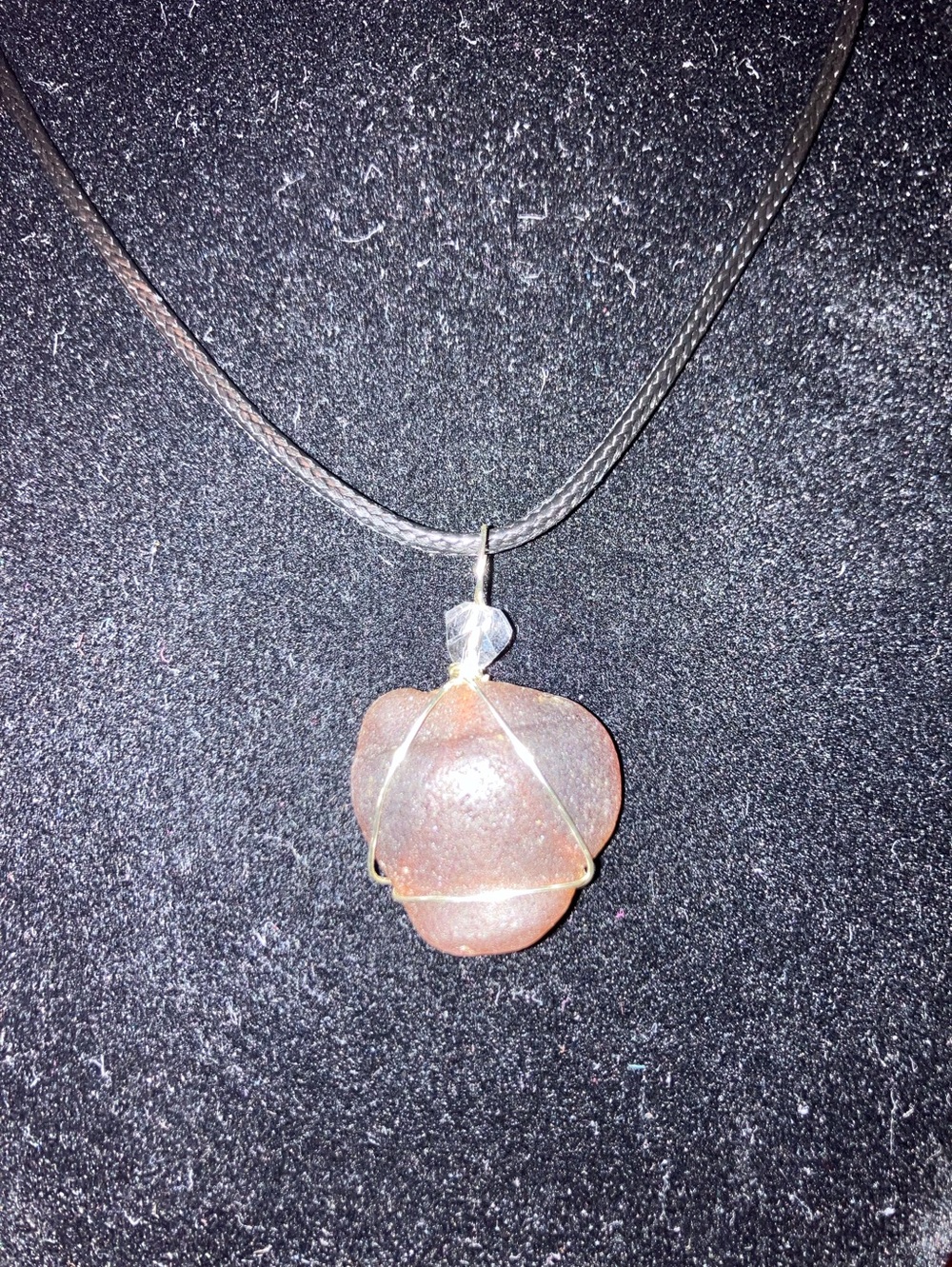#126  handmade seaglass pendant necklace